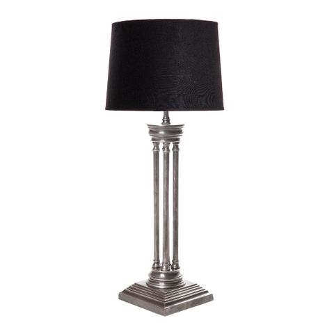 Hudson Table Tall Slender 4 Pillar Table Lamp Base Only