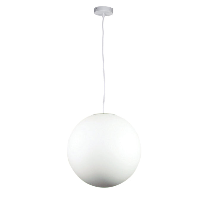 Phase - Medium White Acrylic Sphere Pendant
