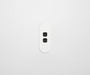 ZETR 12 Series 2 Gang Grid & Plate HPM white