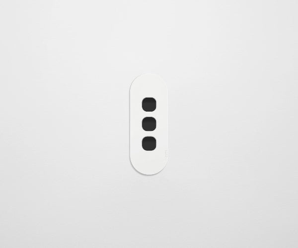 ZETR 12 Series 3 Gang Grid & Plate Clipsal white