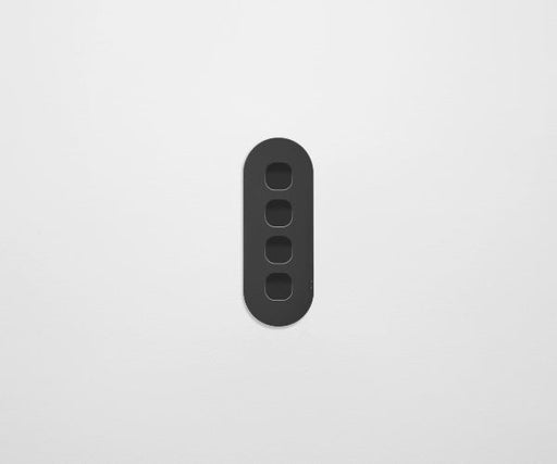 ZETR 12 Series 4 Gang Grid & Plate Clipsal white