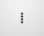 ZETR 12 Series 4 Gang Grid & Plate Clipsal white