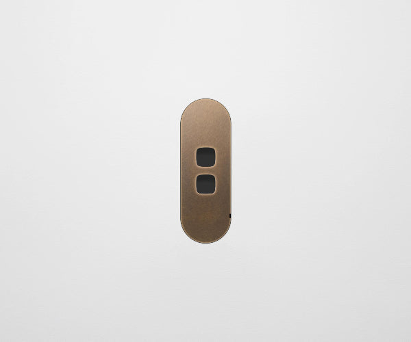 ZETR Carbon 2 Gang Faceplate