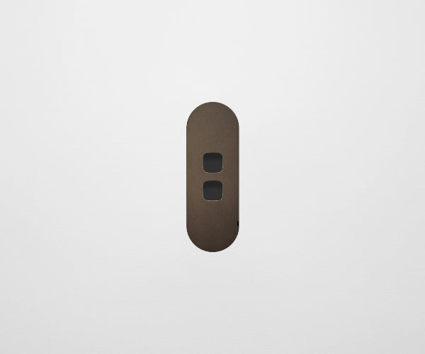 ZETR Carbon 2 Gang Faceplate