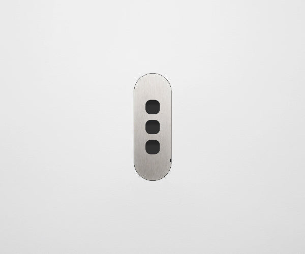 ZETR Carbon Nano 3 Gang Faceplate