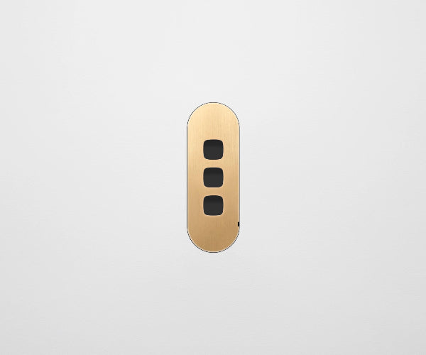 ZETR Carbon 3 Gang Faceplate