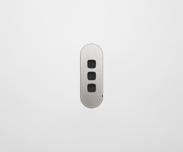 ZETR Carbon Nano 3 Gang Faceplate