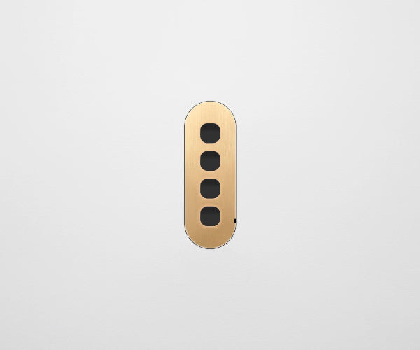 ZETR Carbon 4 Gang Faceplate