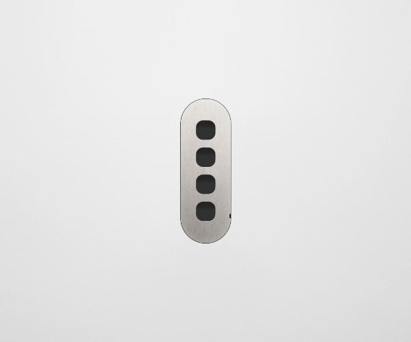 ZETR Carbon Nano 4 Gang Faceplate