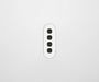 ZETR 13 Series 4 Gang Grid & Plate Clipsal white