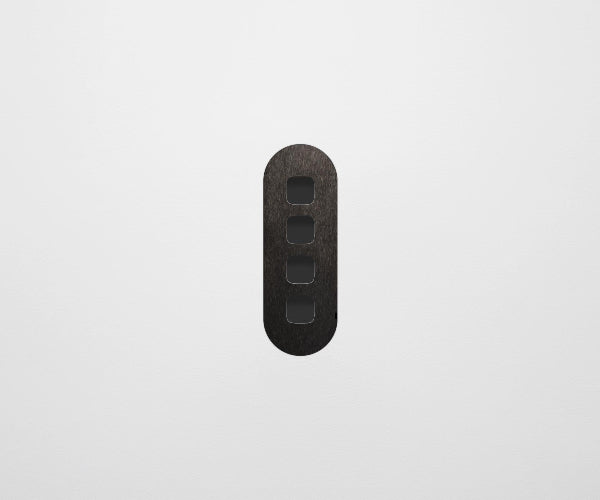 ZETR Carbon Nano 4 Gang Faceplate