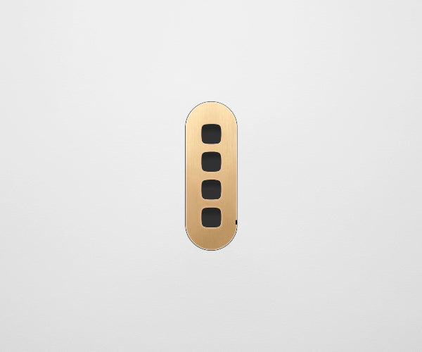 ZETR Carbon 4 Gang Faceplate