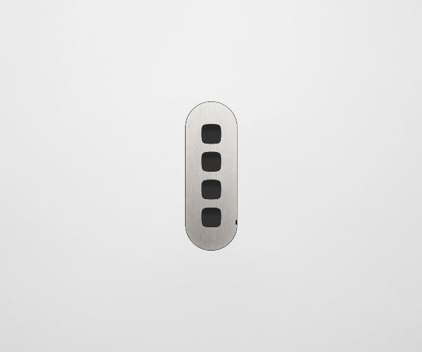 ZETR Carbon Nano 4 Gang Faceplate