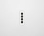 ZETR 13 Series 4 Gang Grid & Plate HPM white