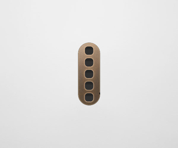 ZETR Carbon 5 Gang Faceplate