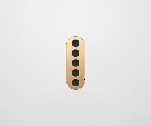 ZETR Carbon 5 Gang Faceplate