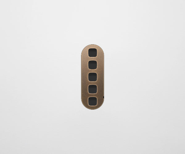 ZETR Carbon 5 Gang Faceplate