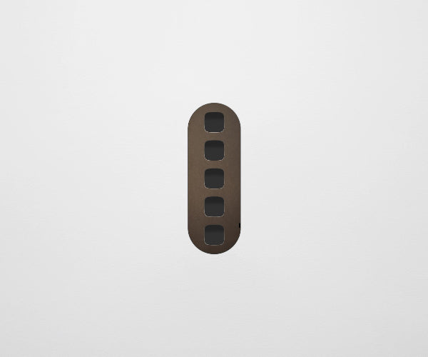 ZETR Carbon 5 Gang Faceplate