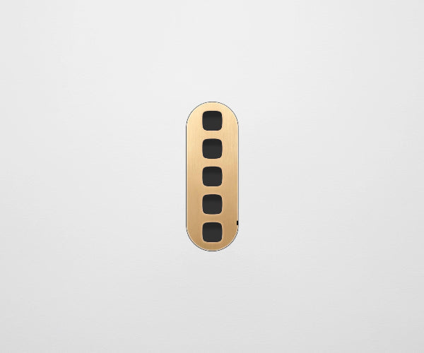 ZETR Carbon 5 Gang Faceplate