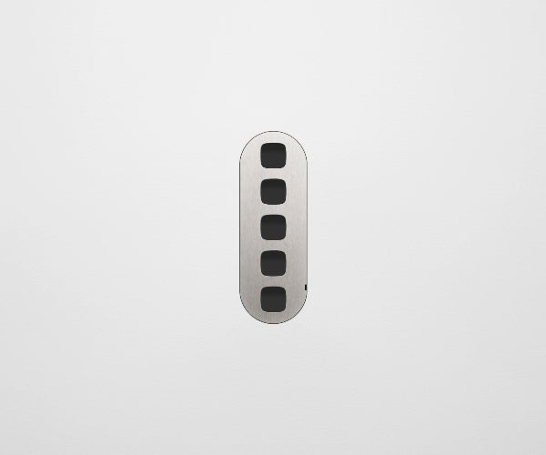 ZETR Carbon Nano 5 Gang Faceplate