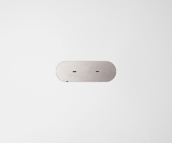 ZETR Dual USB-C Carbon Nano Cover Plate Steel White