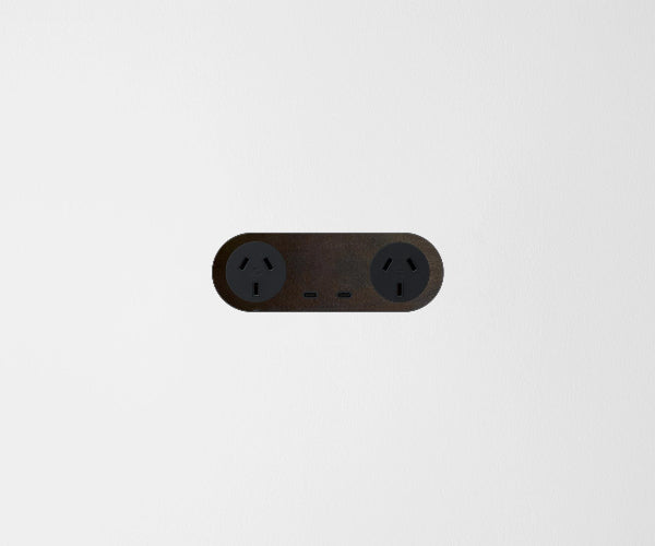 ZETR Carbon Double Powerpoint USB-C Faceplate