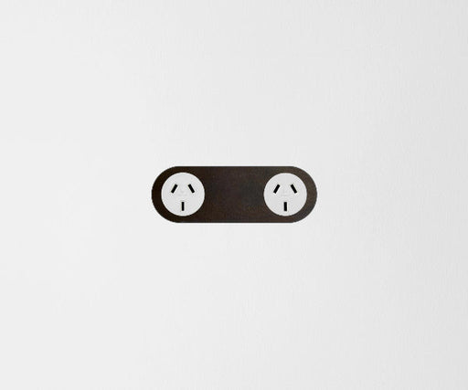 ZETR Double Powerpoint Carbon Cover Plate Bronze White