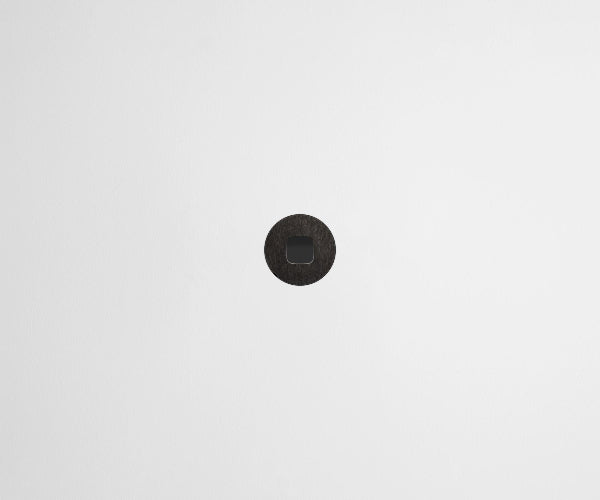 ZETR 13 Flush Series 1 Gang Carbon Cover Plate Black Steel HPM