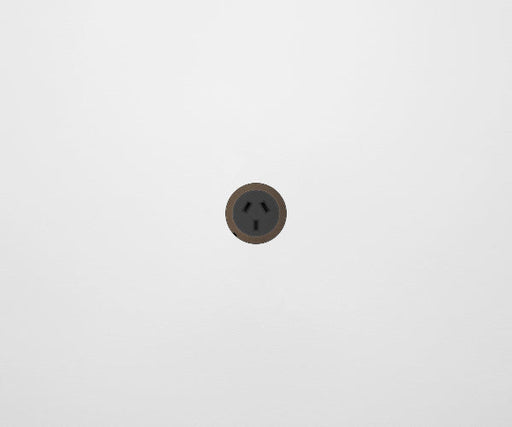 ZETR 48 Carbon Black Single Powerpoint Cover Plate Bronze