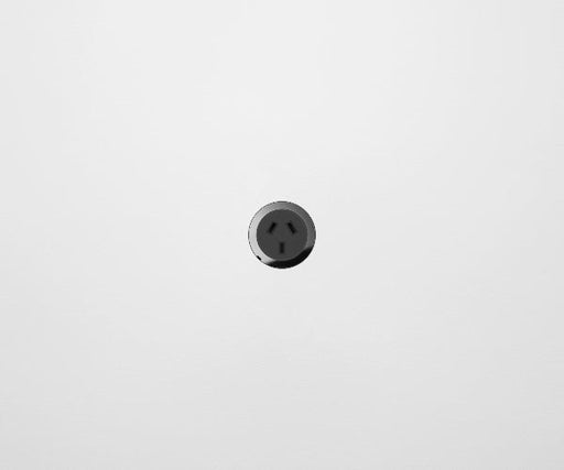 ZETR 48 Carbon Black Single Powerpoint Cover Plate Mirror