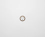 ZETR 48 Carbon White Single Powerpoint Cover Plate Aged Brass