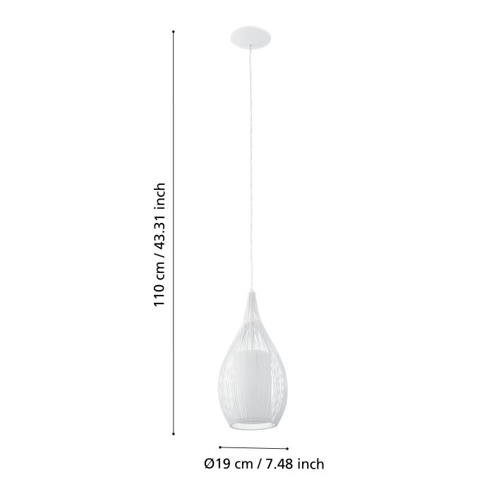 Razoni Modern Wire Framed Pendant Light