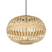 Amsfield Round Bamboo Woven Wicker Pendant Light
