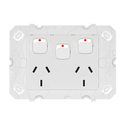 HPM Legrand Arteor 770 - Double Power Point With Extra Switch