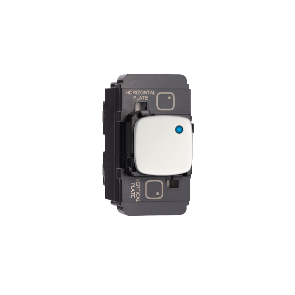 HPM Arteor Intermediate Push Button Mechanism 10A/10AX With LED & Fascia White