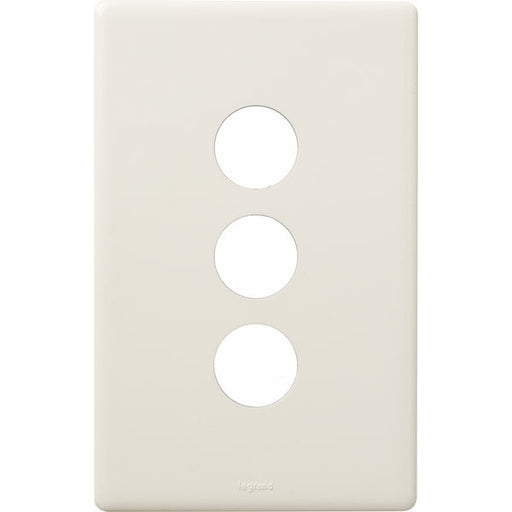 Legrand Excel Life 3 Gang Switch Plate - Cover Only, Available in 4 Colours