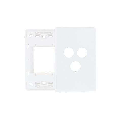 HPM Excel Life Netatmo Smart 2 Gang Grid & Plate For Clipin Wireless Blind Or Master Switch