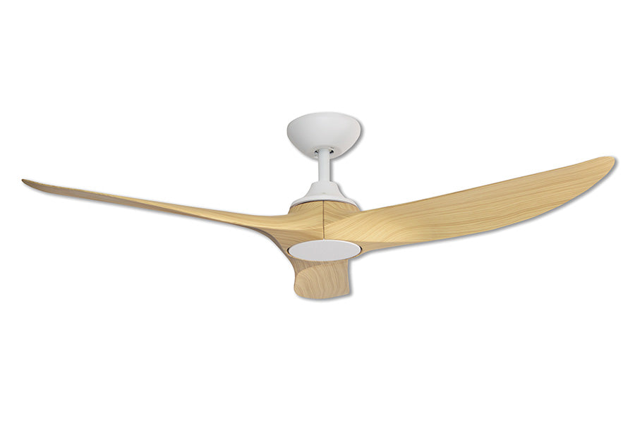 Hunter Pacific Evolve EC/DC Ceiling Fan Without Light White with Oak