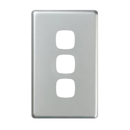 HPM Excel 3 Gang switch cover silver
