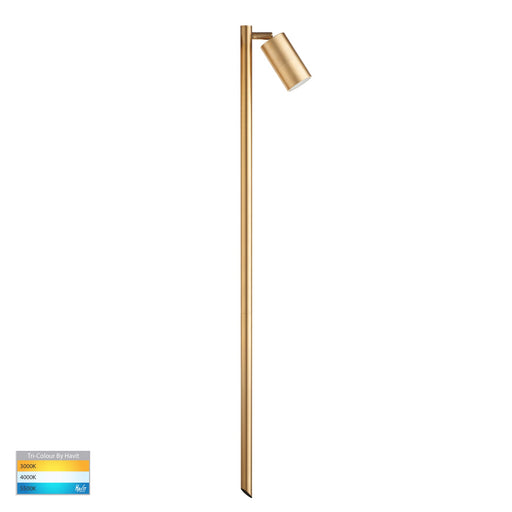 Havit Tivah TRI Colour Single Adjustable LED Spike Light 1000mm Solid Brass