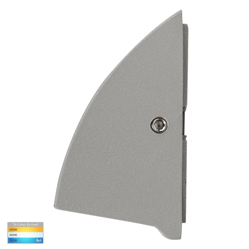 Taso TRI Colour LED Step Light 240mm Silver