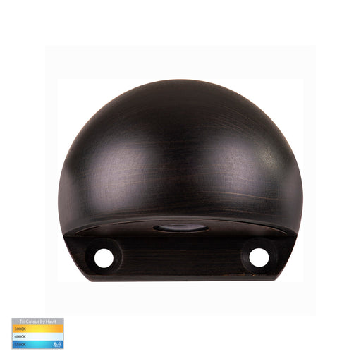 Occhio TRI Colour LED Step Light with Eyelid Antique Brass