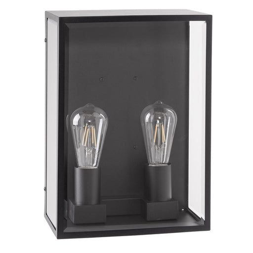 Bayside 316 Stainless Steel LED Exterior 2 Light Wall Light Black