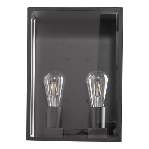 Bayside 316 Stainless Steel LED Exterior 2 Light Wall Light Black