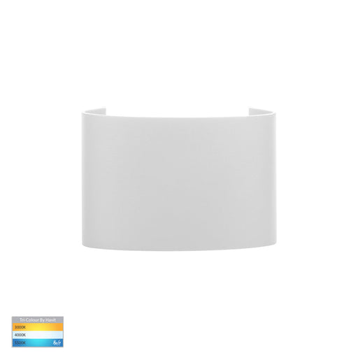 Maro TRI Colour LED Up & Down Wall Light 120mm White