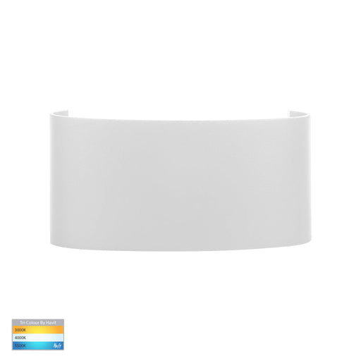 Maro TRI Colour LED Up & Down Wall Light 168mm White