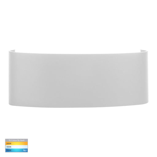 Maro TRI Colour LED Up & Down Wall Light 218mm White