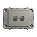 Legrand Arteor 770 2 Gang Complete Horizontal Switch Magnesium