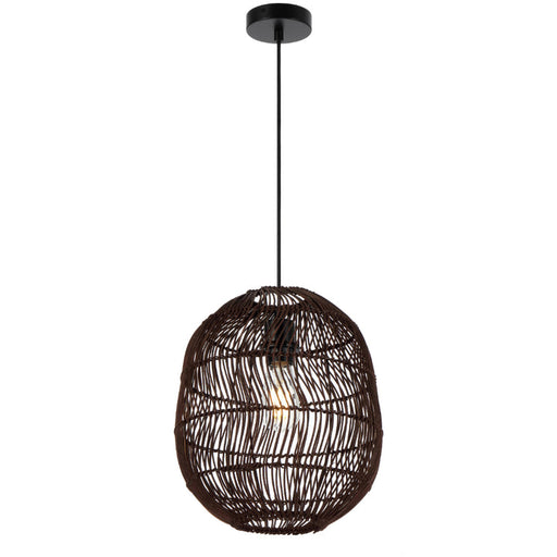 Telbix Rana 30cm Pendant Light Brown