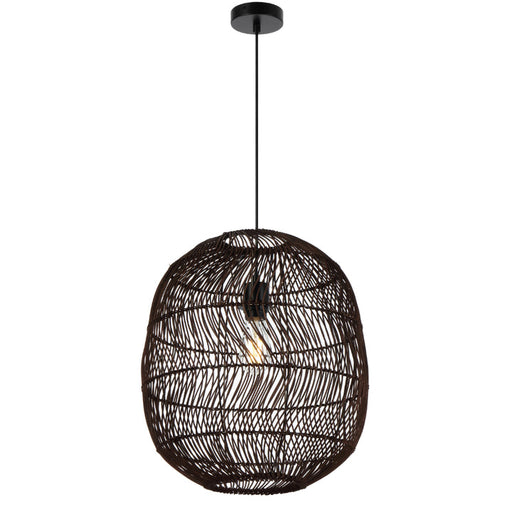 Telbix Rana 40cm Pendant Light Brown